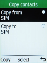 Select Copy to.