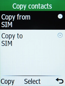Select Copy to.
