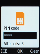 If your SIM is locked, key in your PIN and press the OK key.