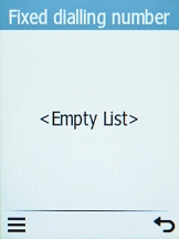 Press the Left selection key.