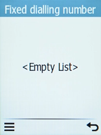 Press the Left selection key.
