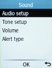 Select Tone setup.