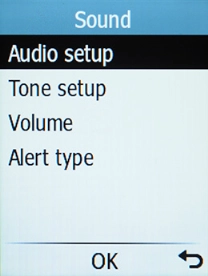 Select Tone setup.