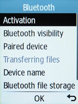 Select Bluetooth visibility.