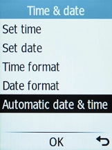 Select Automatic date & time.