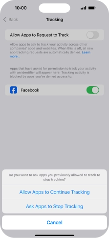 If you turn off the function, press the required setting. If you turn off the function, press the required setting.