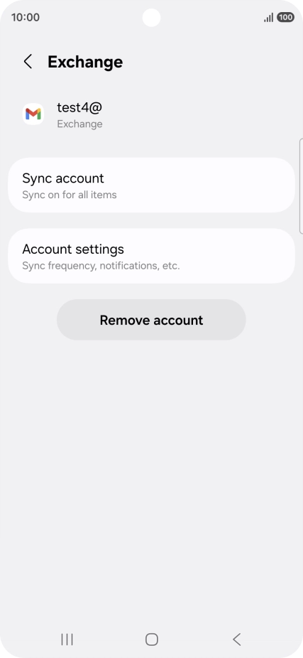 Press Remove account. Press Remove account.