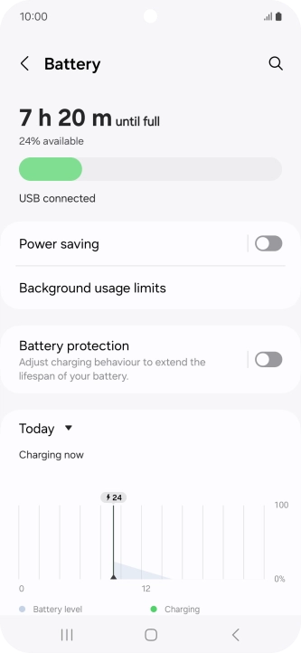 Press Power saving.