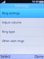 Select Ring settings. Select Ring settings.