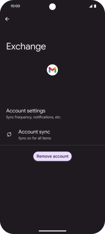 Press Remove account.