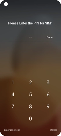 If you're asked to key in your PIN, do so and press Done. If you're asked to key in your PIN, do so and press Done.