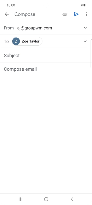 Press Subject and key in the required subject.