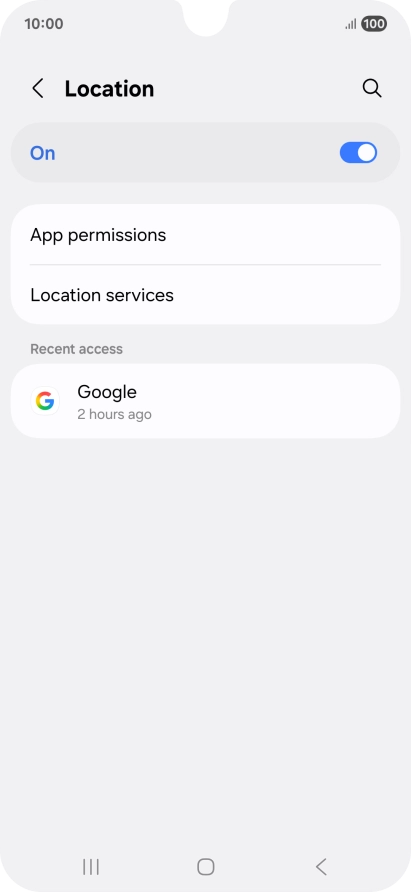 Press App permissions. Press App permissions.