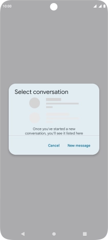 Press New message. Press New message.