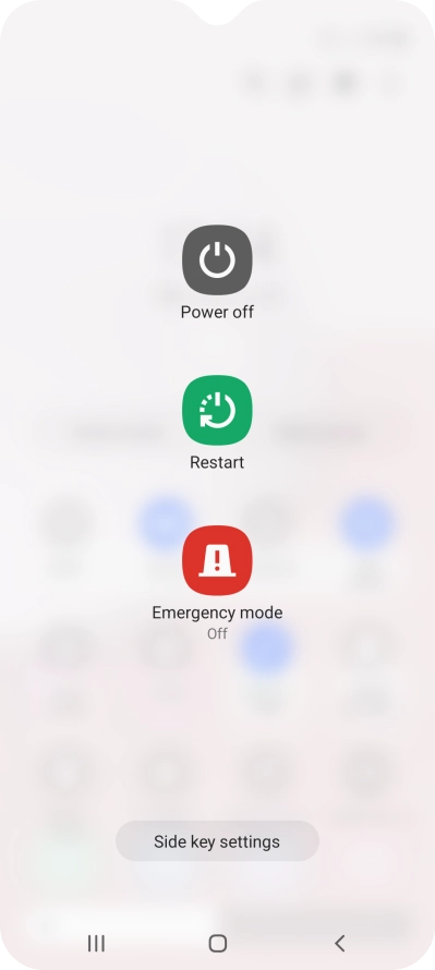 Press Power off. Press Power off.