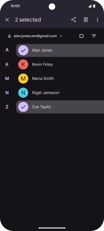 Press the menu icon. Press the menu icon.