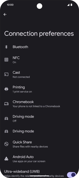 Press NFC. Press NFC.