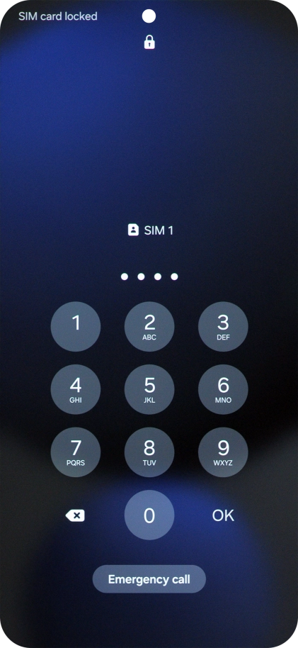If you're asked to key in your PIN, do so and press OK. If you're asked to key in your PIN, do so and press OK.