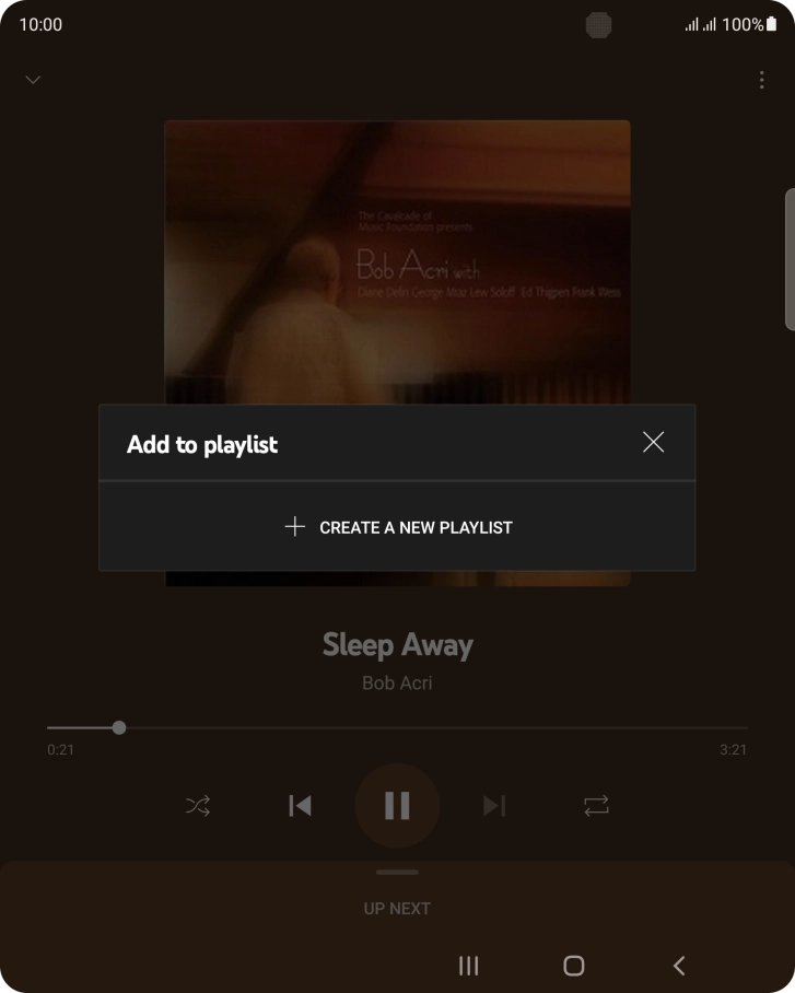 Press CREATE A NEW PLAYLIST. Press CREATE A NEW PLAYLIST.