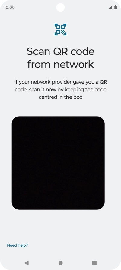 Place the QR code you've received inside the phone camera frame to scan the code. Your eSIM is transferred to your new phone over the internet. Place the QR code you've received inside the phone camera frame to scan the code. Your eSIM is transferred to your new phone over the internet.