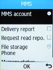 Select MMS account.