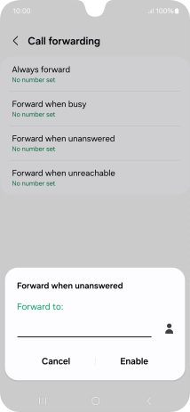 Key in +447836121121 and press Enable. Key in +447836121121 and press Enable.
