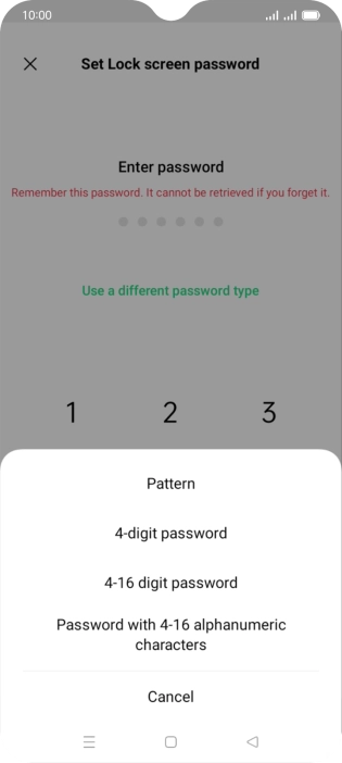 Press the required phone lock code and follow the instructions on the screen to create an additional phone lock code. Press the required phone lock code and follow the instructions on the screen to create an additional phone lock code.