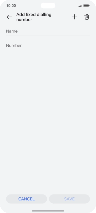 Press Name and key in the required name. Press Name and key in the required name.
