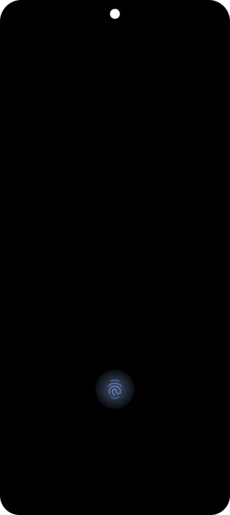 Place your finger on the fingerprint sensor to unlock your phone. Place your finger on the fingerprint sensor to unlock your phone.