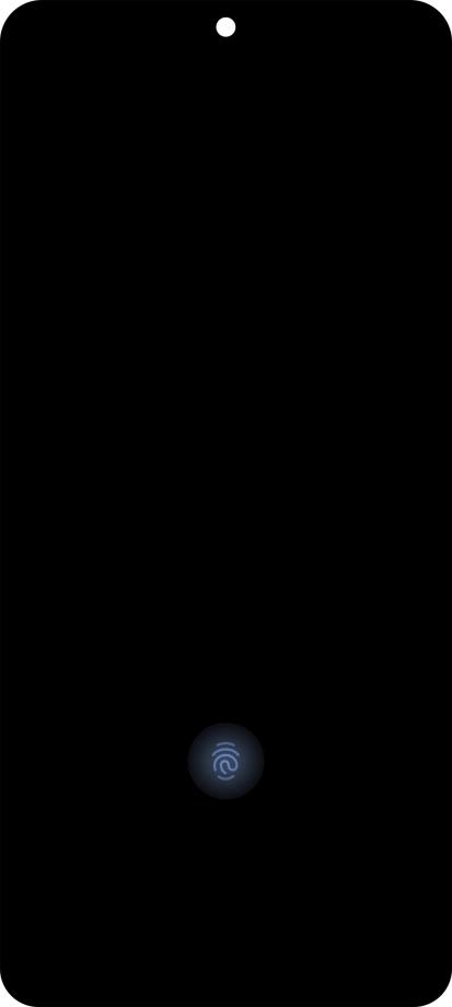 Place your finger on the fingerprint sensor to unlock your phone. Place your finger on the fingerprint sensor to unlock your phone.
