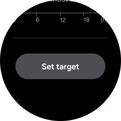 Press Set target. Press Set target.