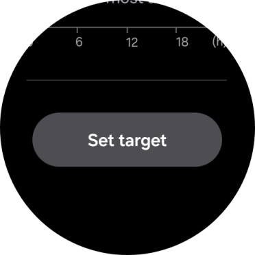 Press Set target. Press Set target.