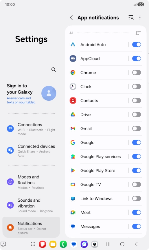 Press the drop down list.