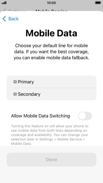Press the required price plan. Press the required price plan.