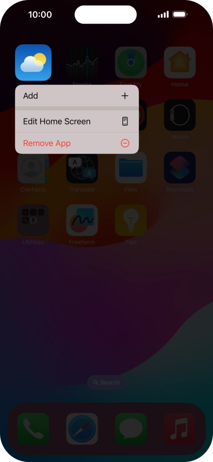 Press Remove App. Press Remove App.