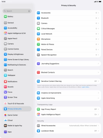 Press App Privacy Report. Press App Privacy Report.