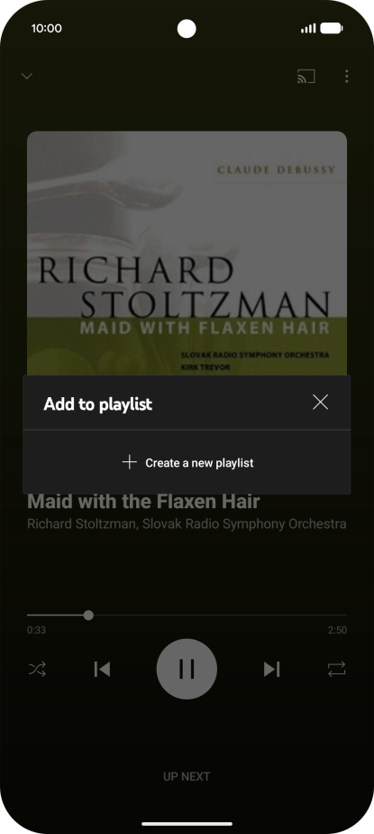 Press Create a new playlist.
