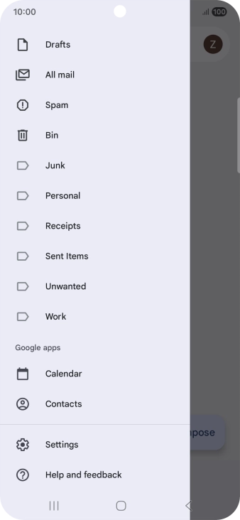 Press Settings.