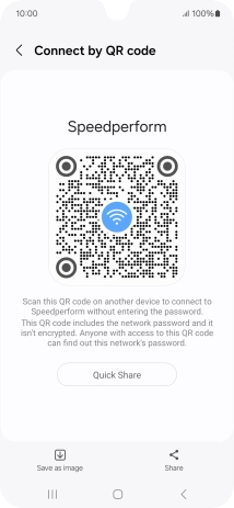 Place the QR code inside the camera frame on the other device to scan the code.