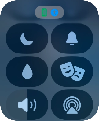 Press the sound mode icon to turn silent mode on or off.