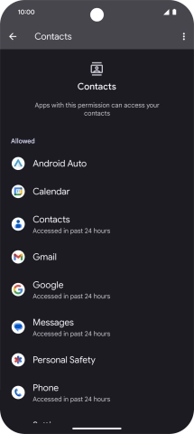Press the required app. Press the required app.