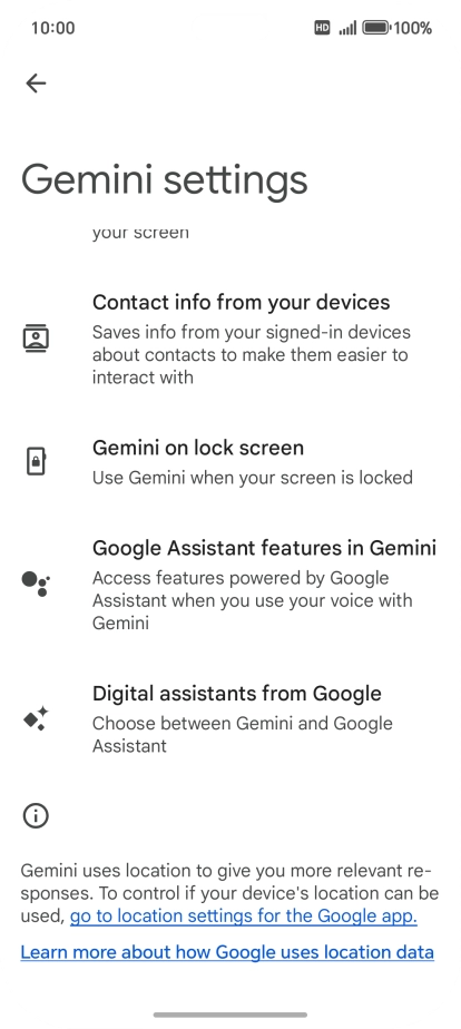 Press Digital assistants from Google. Press Digital assistants from Google.