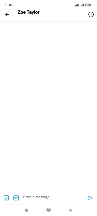 Press the text input field. Press the text input field.