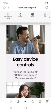 Press the Home key to return to the home screen. Press the Home key to return to the home screen.