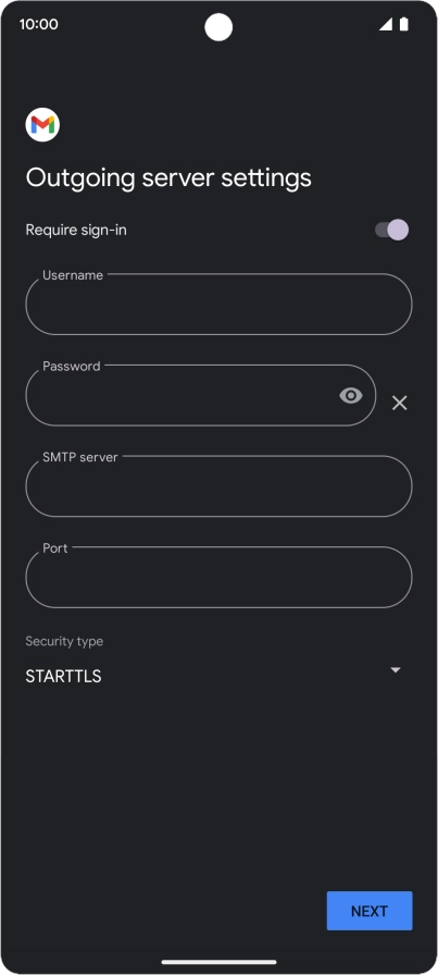 Press the indicator next to Press the indicator next to