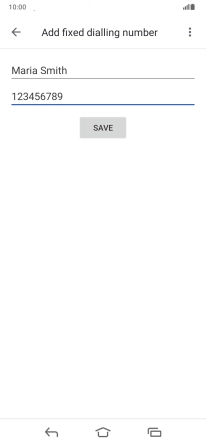 Press SAVE.