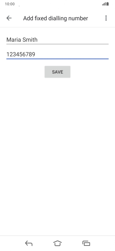 Press SAVE.