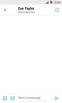 Press the text input field. Press the text input field.