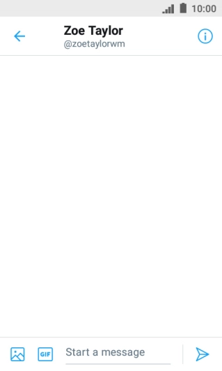 Press the text input field. Press the text input field.