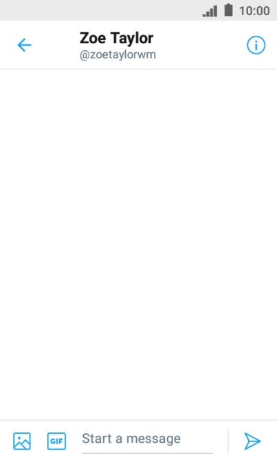 Press the text input field. Press the text input field.